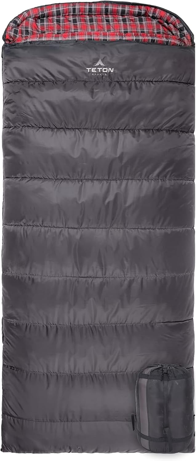 Sac de couchage TETON Sports Celsius gris avec son sac de rangement