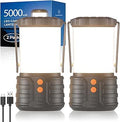 Pack de 2 Lanternes LED Camping 5000mAh – Rechargeable, IPX4, 3 Couleurs - La fille du nord