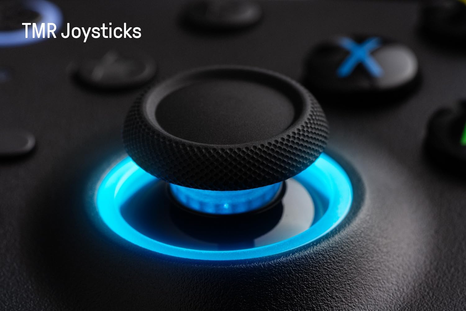 8Bitdo Ultimate 2 Wireless Gaming Controller with TMR Joysticks, Switchable Hall Effect/Tactile Triggers, 8Speed Wireless Tech, Charging Dock, RGB Fire Ring for PC & Android - Purple - Windows