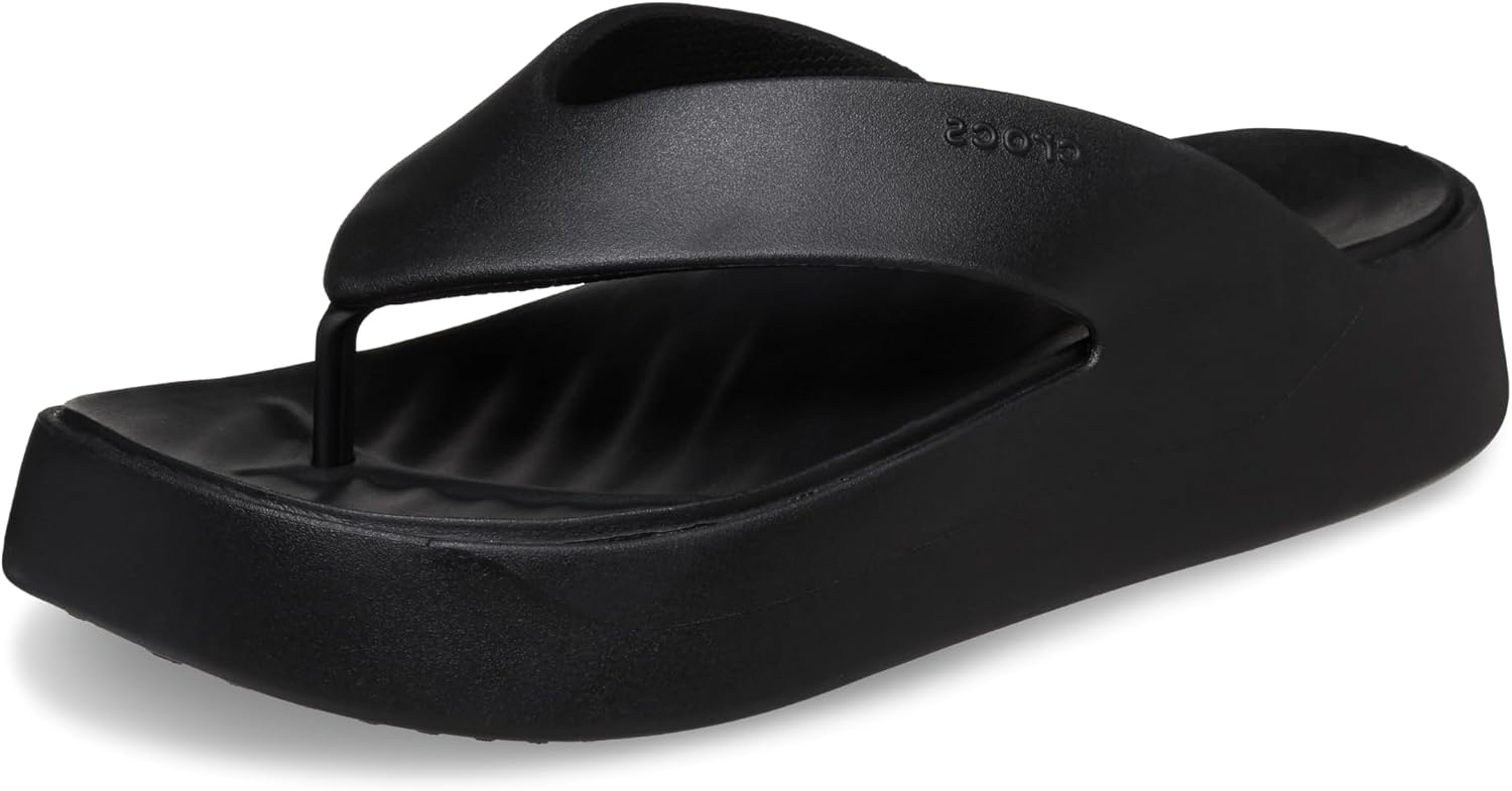 Crocs Tongs à plateforme Getaway pour femmes, Sandales compensées pour femmes