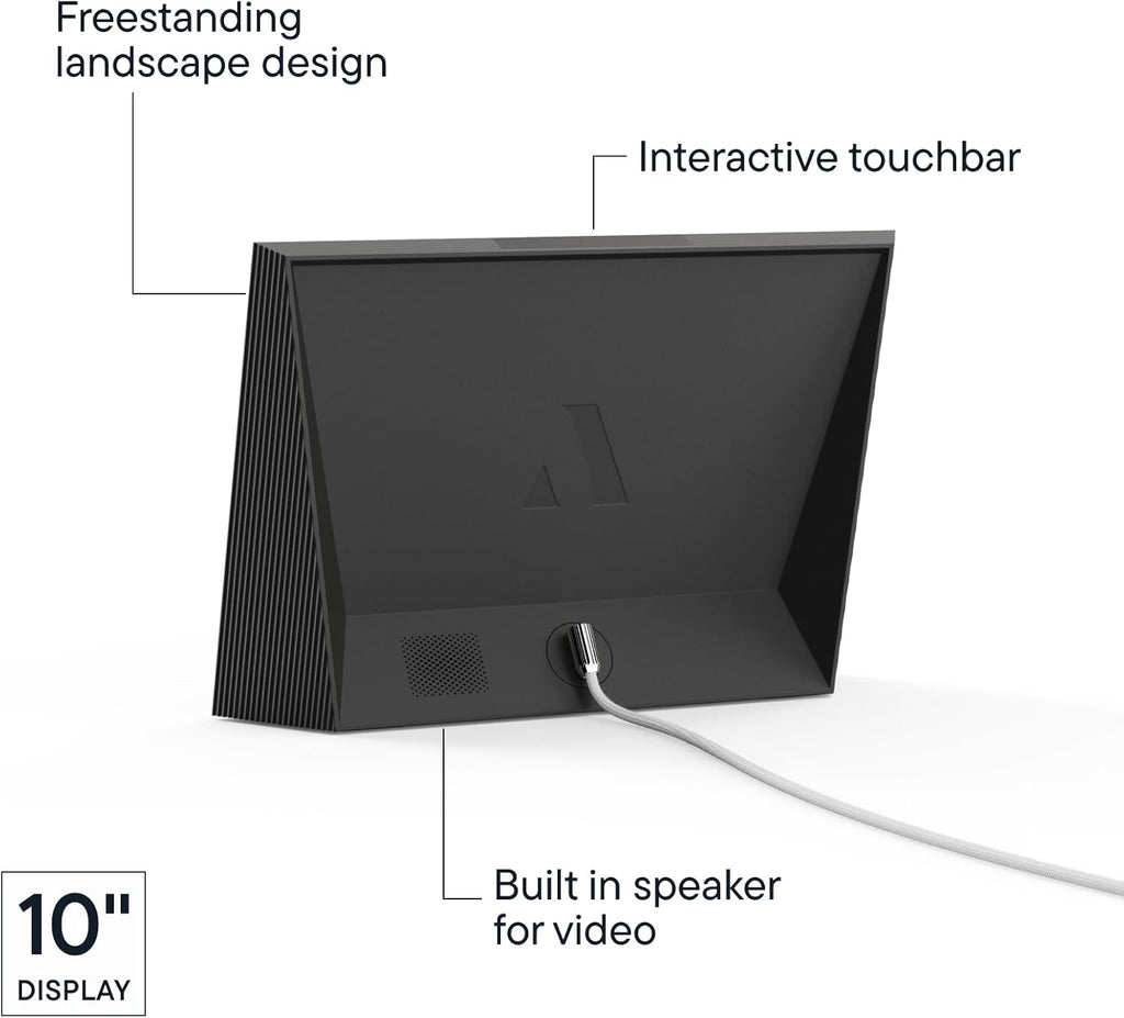 Aura Carver Mat WiFi Digital Picture Frame, 10.1”, Add Photos with Aura App, Free Unlimited Storage - Easy to Use - Plays Videos - The Best Digital Photo Frame - Gravel with White Mat