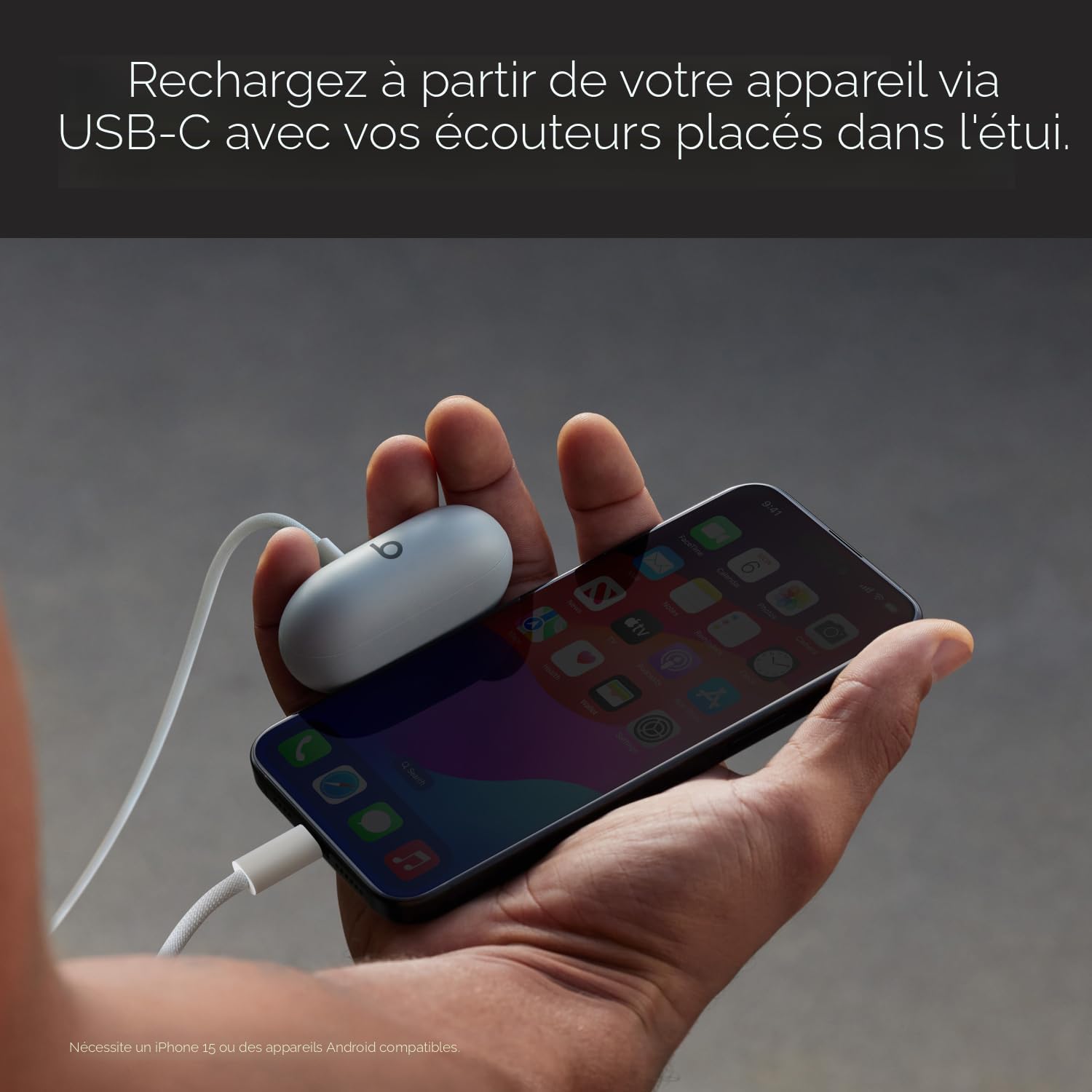 Beats Solo Buds – Écouteurs Bluetooth sans fil | 18 heures d'autonomie | Compatibilité Apple et Android | Microphone intégré – Violet arctique