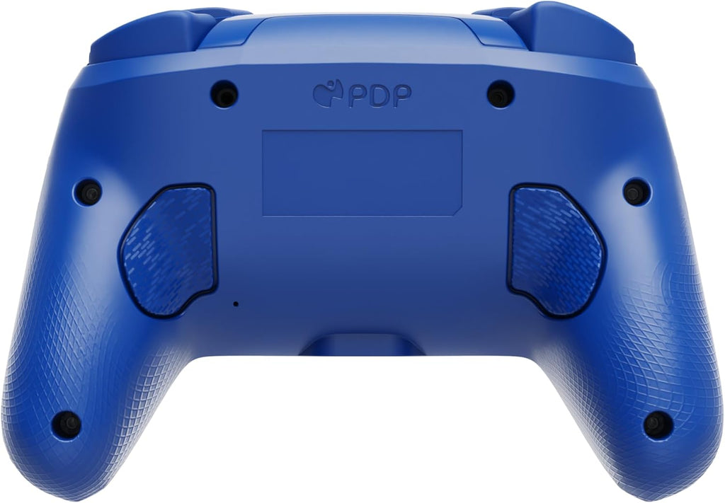 PDP Afterglow Wave Wireless RGB Gaming Controller - Nintendo Switch/Switch Lite/Switch - OLED Model, Nintendo Switch 2, LED Lighting, Rechargeable Battery - Blue