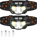 LHKNL Lampes Frontales Rechargeables – Lot de 2, 1200 Lumens, Étanches