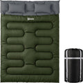 Sac de couchage double Outsunny – 2 personnes avec 2 oreillers