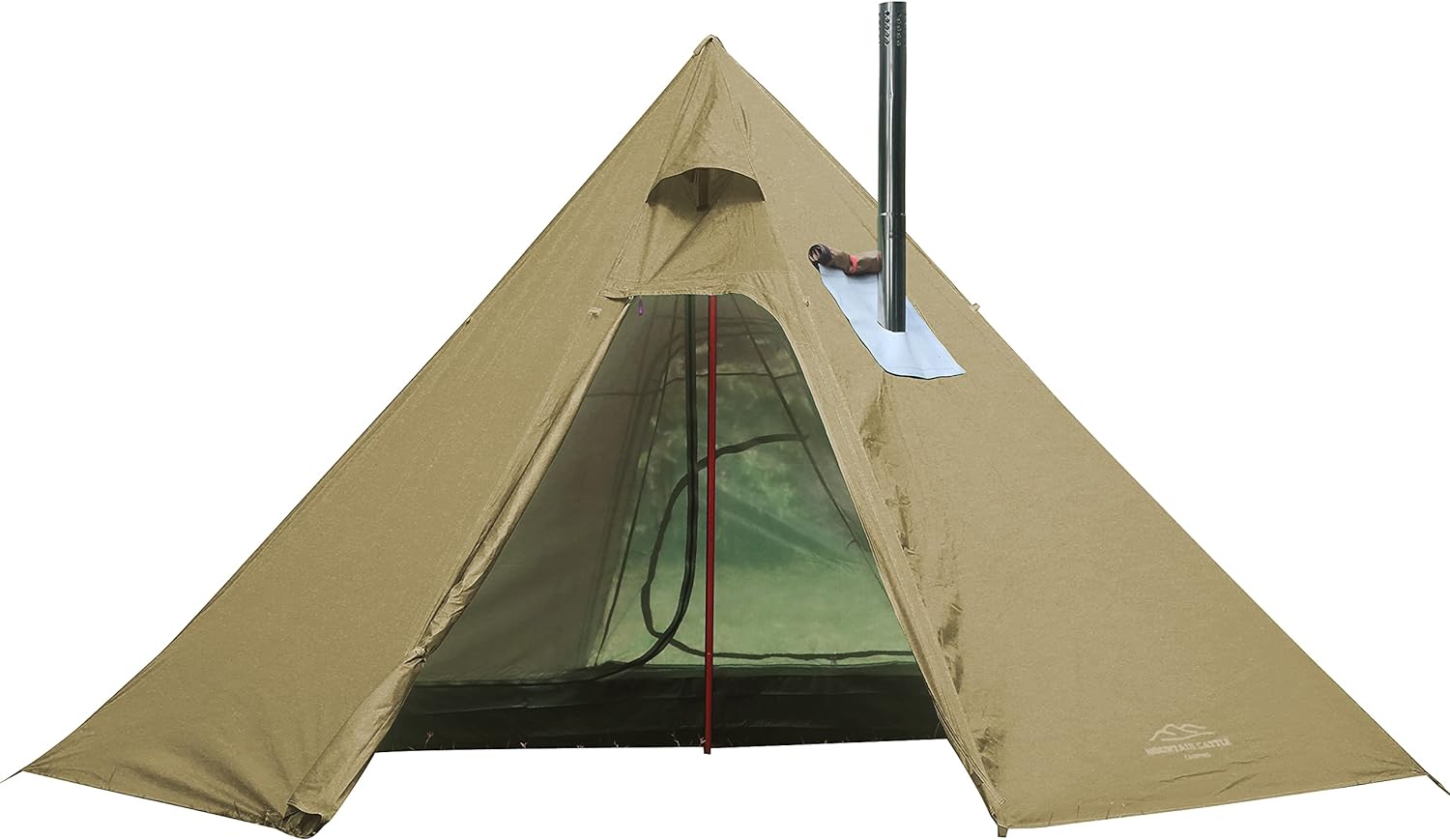 Tente chaude tipi Preself 4 personnes – 5 lb, Orifice pour poêle, Espace debout 2,21 m