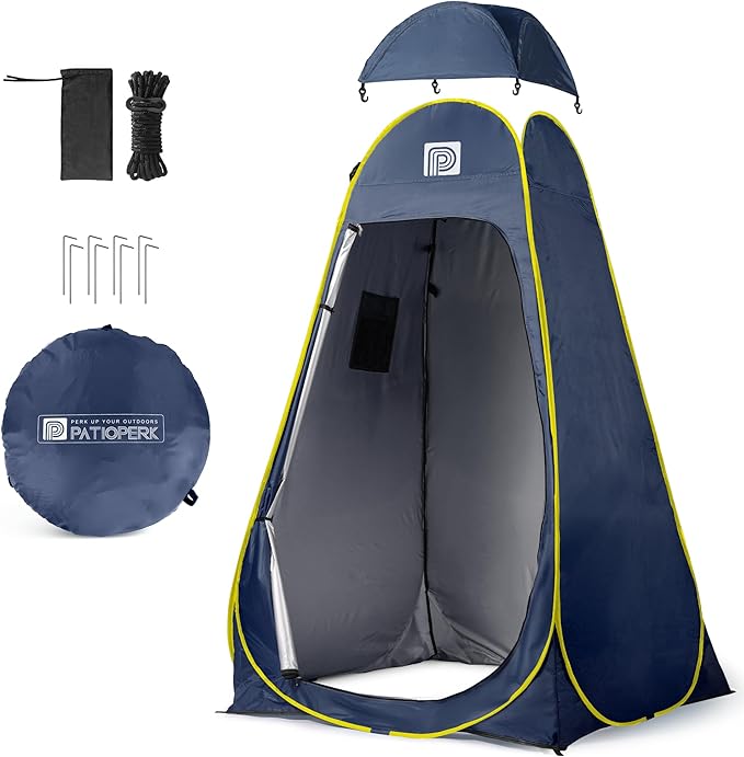 Tente Pop-up d'Intimité Cebbus – Douche et Toilettes de Camping, Légère