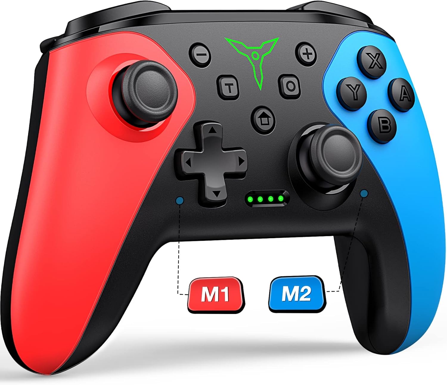 Wireless Switch Controller for Nintendo Switch/Switch 2/Lite/OLED Controller, Switch Controller with a Mouse Touch Feeling on Back Buttons, Extra Switch Pro Controller with Wake-up,Programmable, Turbo Function, Christmas Gifts