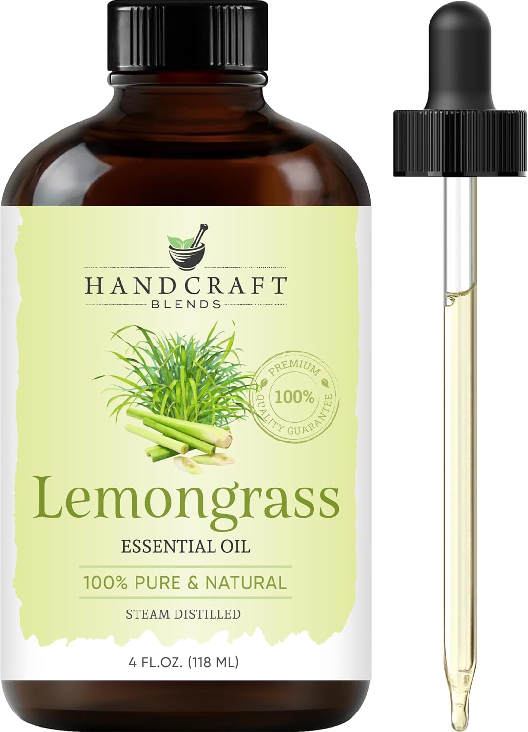 Handcraft Blends Huile Essentielle de Citronnelle – 118 ml – 100% Pure et Naturelle - La fille du nord