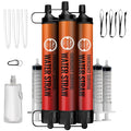 Lot de 3 pailles filtrantes d'urgence – Filtration personnelle, purificateur d'eau, camping et randonnée