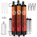 Lot de 3 pailles filtrantes d'urgence – Filtration personnelle, purificateur d'eau, camping et randonnée - La fille du nord