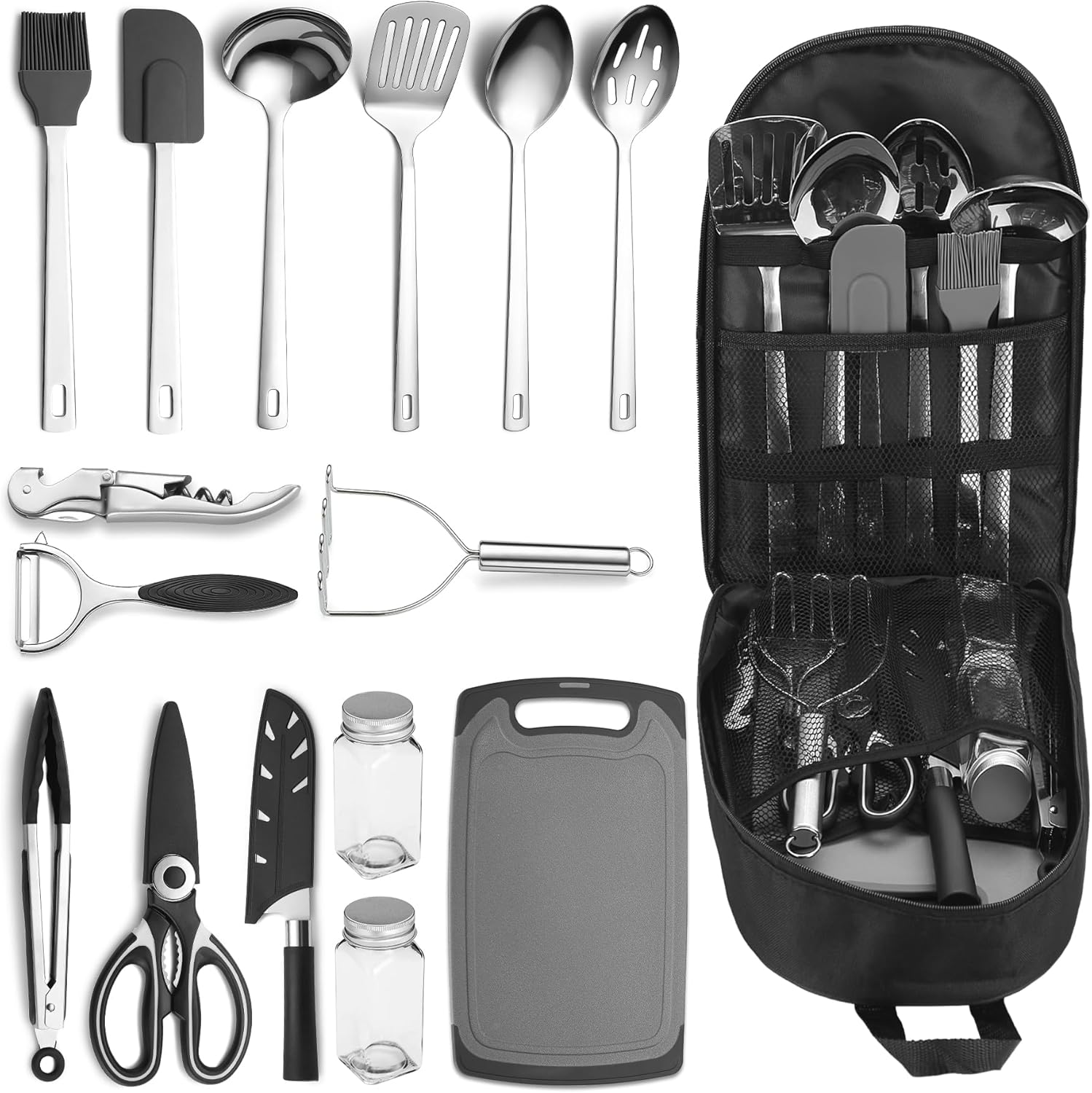 Accessoires Essentiels de Camping ReaNea – Ustensiles de Cuisine pour Randonnée et Camping-car - La fille du nord