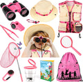 Kit d'Explorateur pour Enfants INNOCHEER – Gilet, Chapeau, Jumelles, Filet & Loupe - La fille du nord