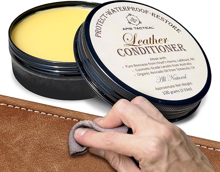 Après-shampoing pour chaussures et bottes – Baume cire d'abeille Apis Tactical 100ml - La fille du nord